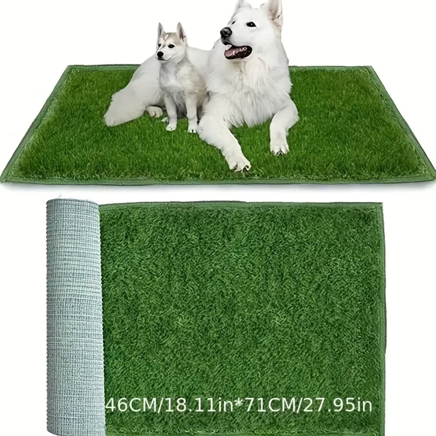 Premium Indoor/Outdoor Washable Dog Training Mat - Odor Control, Easy Potty Training - Pee Grass for Clean Training