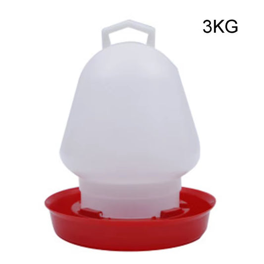 Automatic Chick Waterer Hanging Chicken Water Feeder Durable Plastic Poultry Drinker 1.5L 3L 8L Watering Supplies Drop Ship