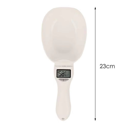 Electronic Measuring Tool Dog and Cat Feeding Bowl Measuring Spoon Pet Food Scale Digital Display Weighing Spoon Weight Volumn