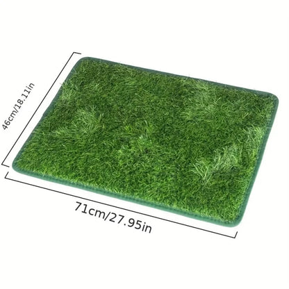 Premium Indoor/Outdoor Washable Dog Training Mat - Odor Control, Easy Potty Training - Pee Grass for Clean Training