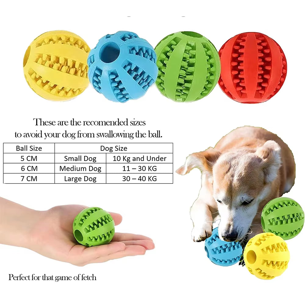 Toys for Dogs Rubber Dog Ball for Puppy Funny Dog Toys for Pet Puppies Large Dogs Tooth Cleaning Snack Ball Toy for Pet Products