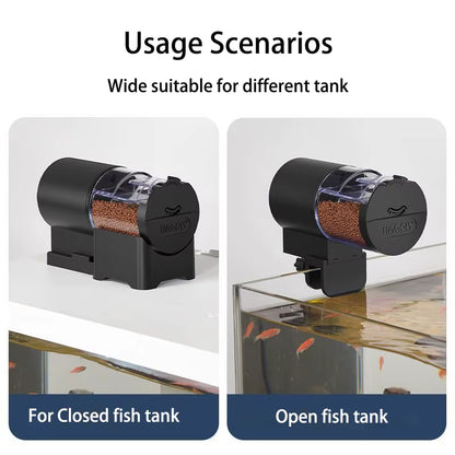 Automatic Fish Tank Feeder Intelligent Timing 100Ml Auto Feeder Aquarium Goldfish Feeder Large Capacity Fish Aquarium Feeder