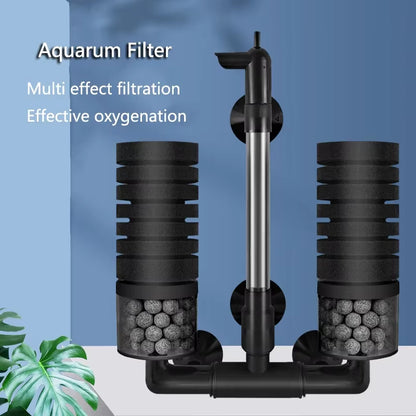 Black Aquarium Filter for Aquarium Fish Tank Air Pump Skimmer Biochemical Sponge Filter Aquarium Bio Filters Filtro Aquario