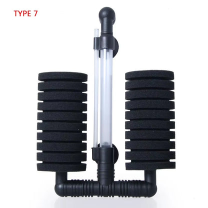 Aquarium Filter Sponge Fish Tank Fish Air Pump Skimmer Biochemical Sponge Filter Filtration Aquatic Water Purification