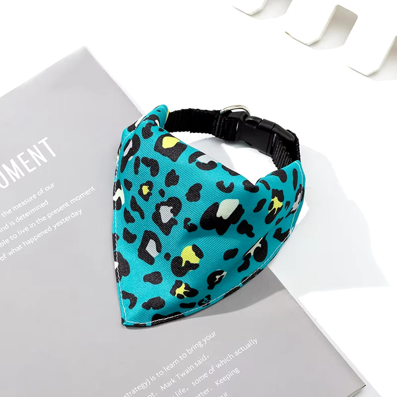 Adjustable Dog Bandanas Large Pet Scarf Pet Cotton Plaid Washablebow Ties Collar Cat Dog Scarf Large Dog Accessories Kerchief