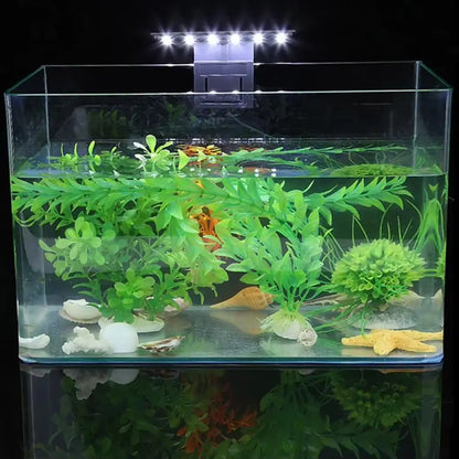 Super Slim 5W LED Waterproof Aquarium Lamp for Fish Tank Aquatic Plants Grow Clip-On Lighting Light Aquarium Fish Tank Light