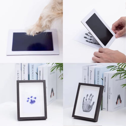 Paw Print Clean Touch Ink Pad, Dog or Cat Pet Owner Keepsake, DIY Inkless Nose and Pawprint Impression Making Kit