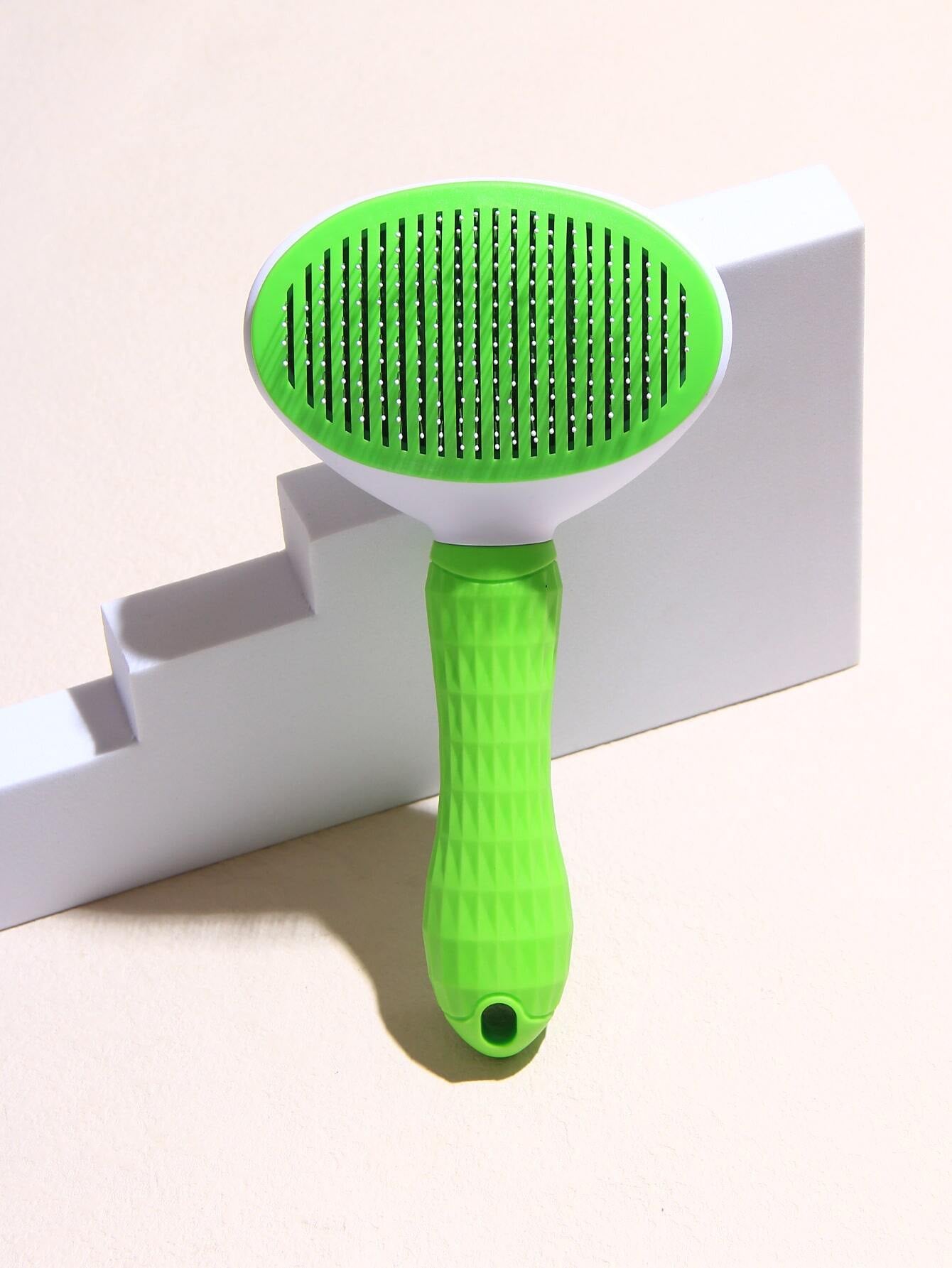 1Pc Pet Hair Removal Brush, Pet Grooming Brush for Dogs Self Cleaning Brush Shedding Removes Loose Undercoat, Pet Comb