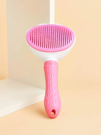 1Pc Pet Hair Removal Brush, Pet Grooming Brush for Dogs Self Cleaning Brush Shedding Removes Loose Undercoat, Pet Comb