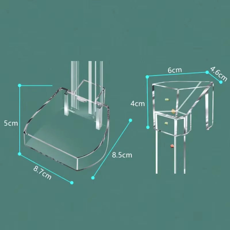 Aquarium Acrylic Feeding Tube Anti-Stuck Fish Design Transparent Fish Feeder Suitable for a Variety of Fish Tanks