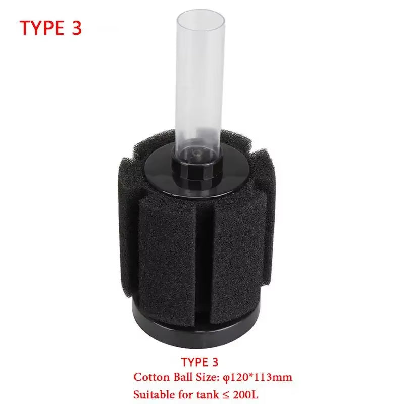 Aquarium Filter Sponge Fish Tank Fish Air Pump Skimmer Biochemical Sponge Filter Filtration Aquatic Water Purification