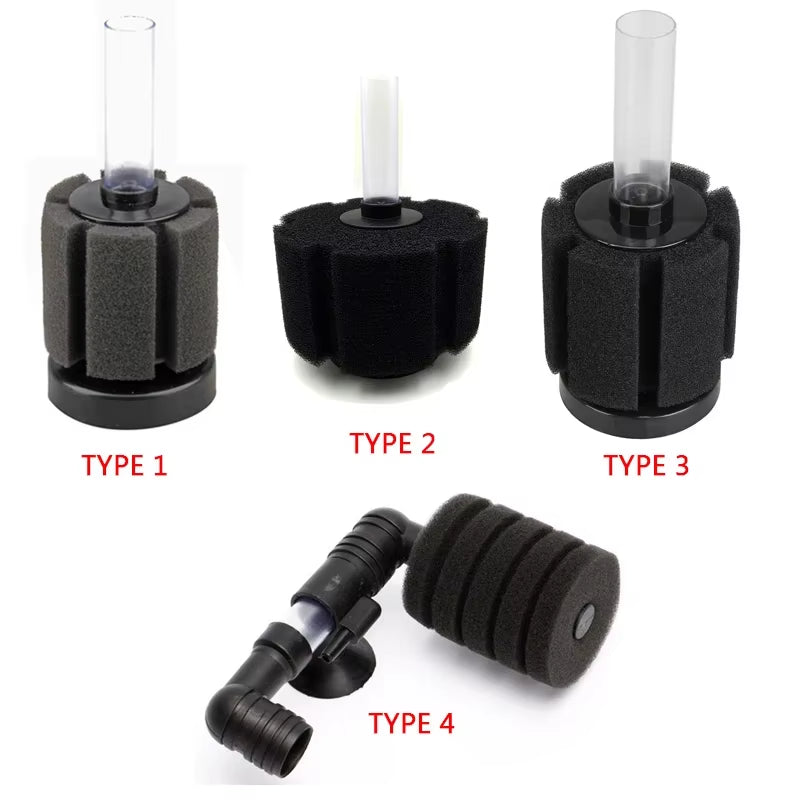 Aquarium Filter Sponge Fish Tank Fish Air Pump Skimmer Biochemical Sponge Filter Filtration Aquatic Water Purification