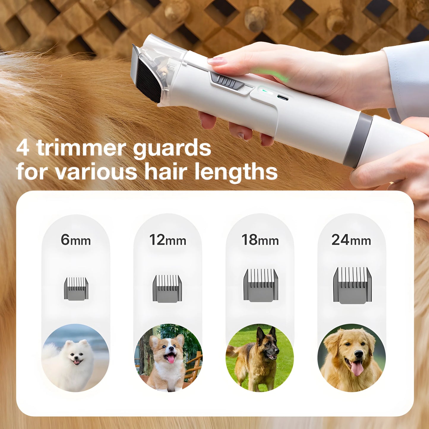 Els Pet Groomdora 5-In-1 Grooming Vacuum Kit for Easy Pet Care