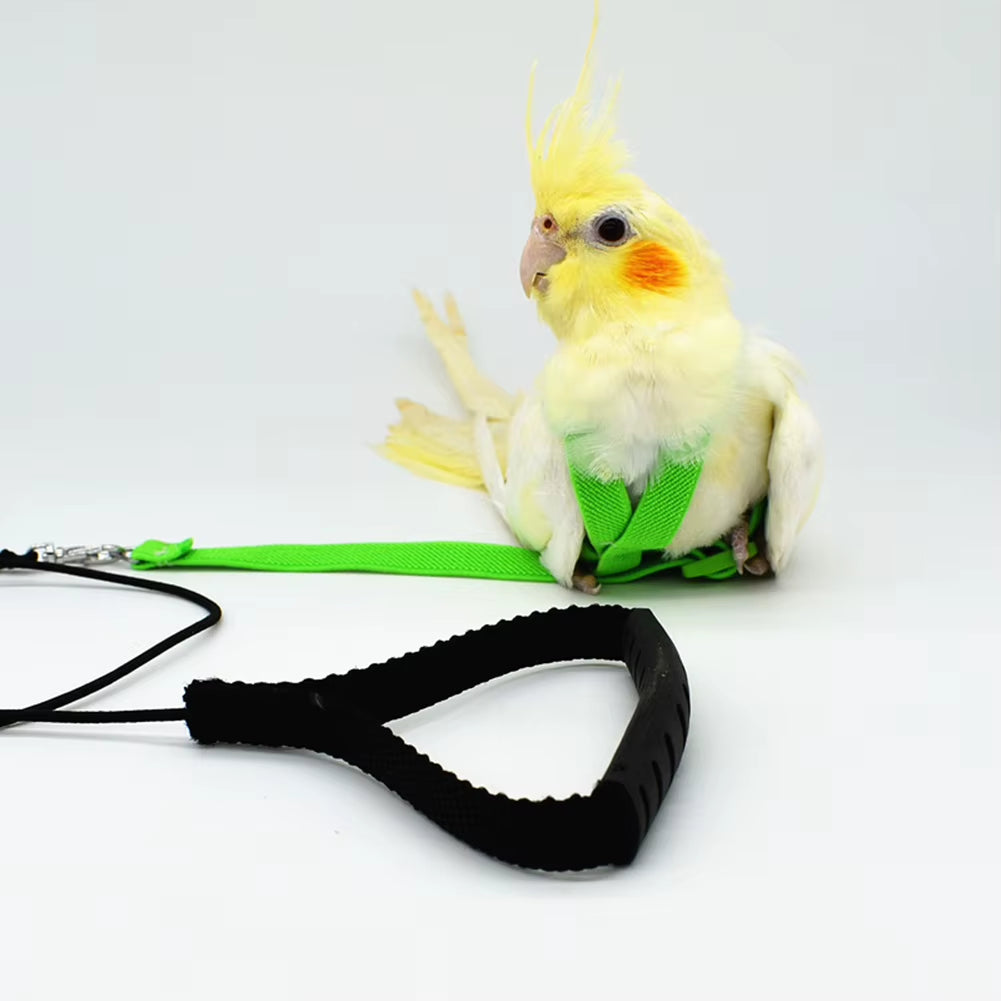 Hot Sale Anti-Bite Flying Training Rope Parrot Bird Pet Leash Kits Ultralight Harness Leash Soft Portable Pet Playthings