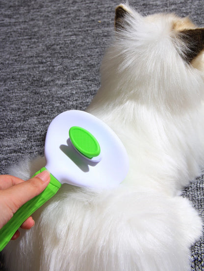 1Pc Pet Hair Removal Brush, Pet Grooming Brush for Dogs Self Cleaning Brush Shedding Removes Loose Undercoat, Pet Comb